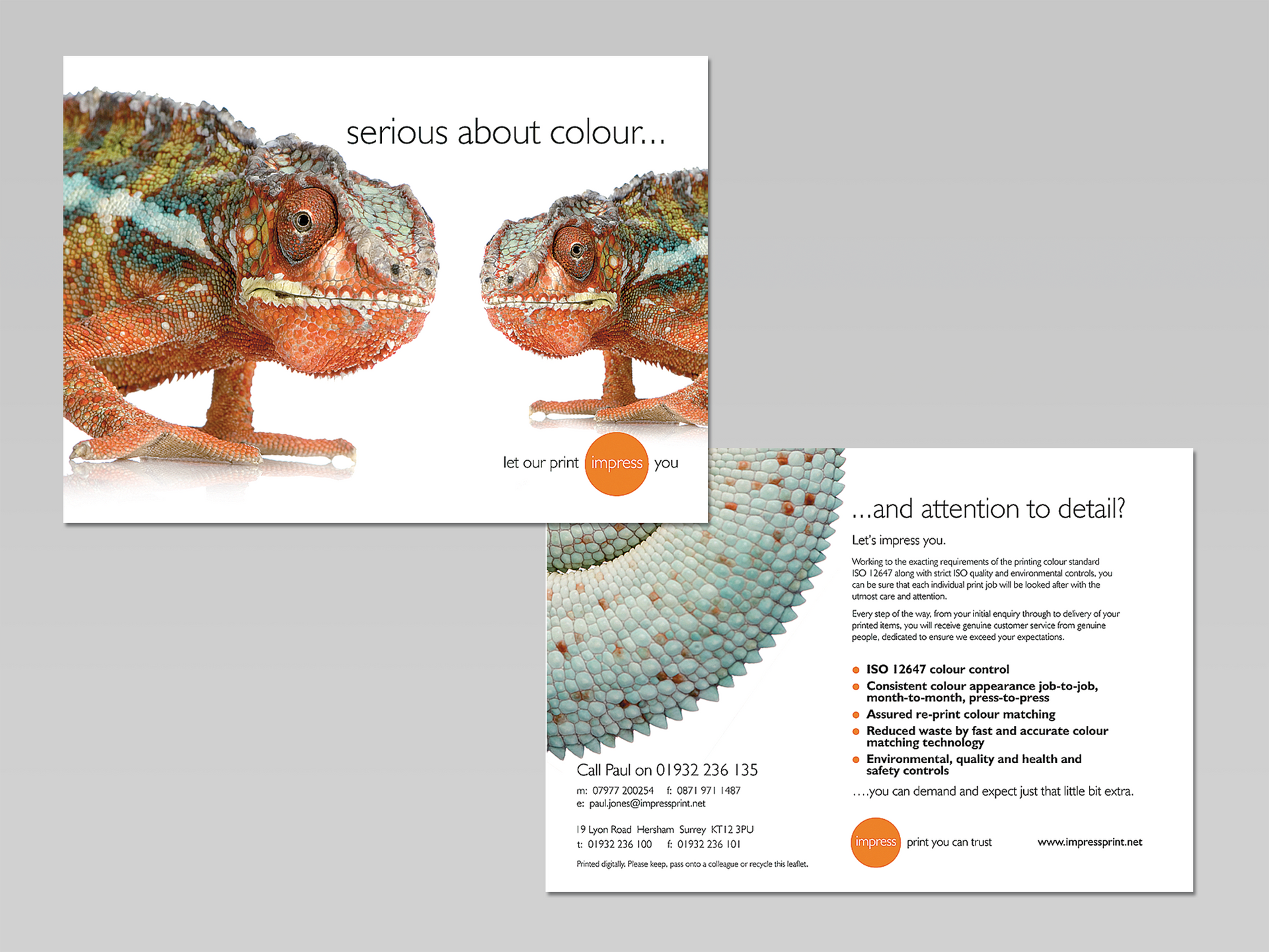 Impress Print printing services brochure