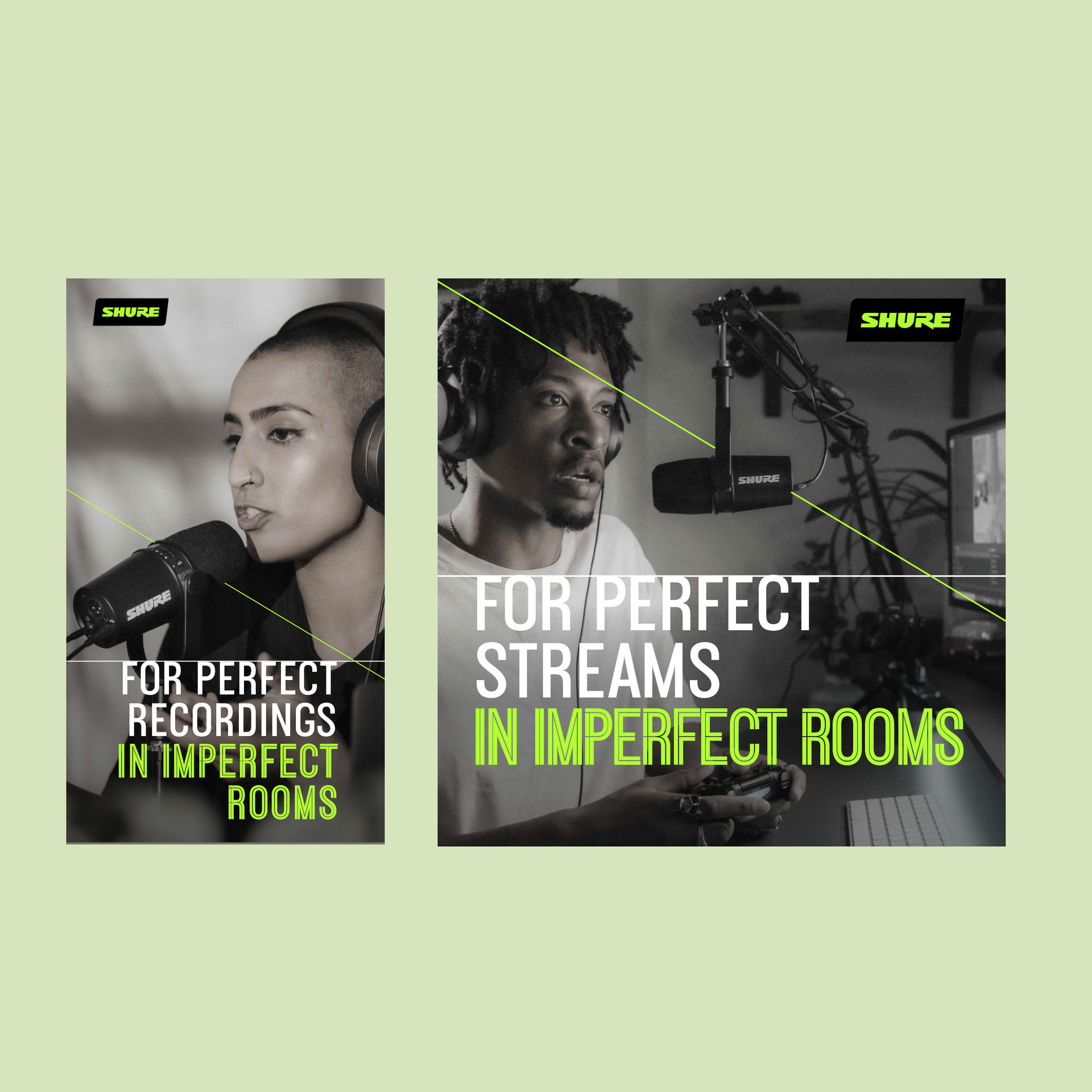 Shure UK social adverts