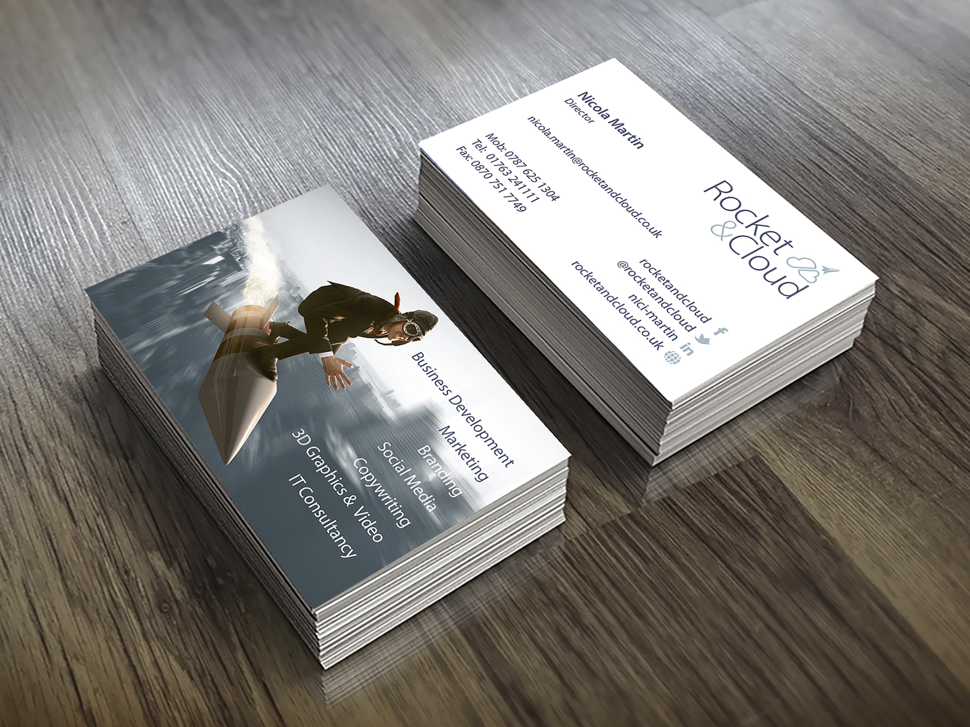 image of business cards on table