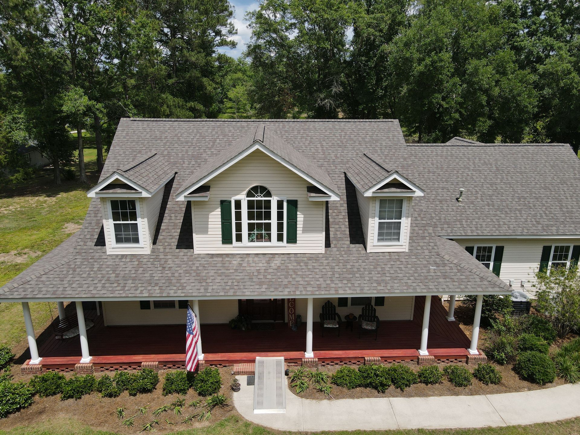 Residential House With Shingle Roof