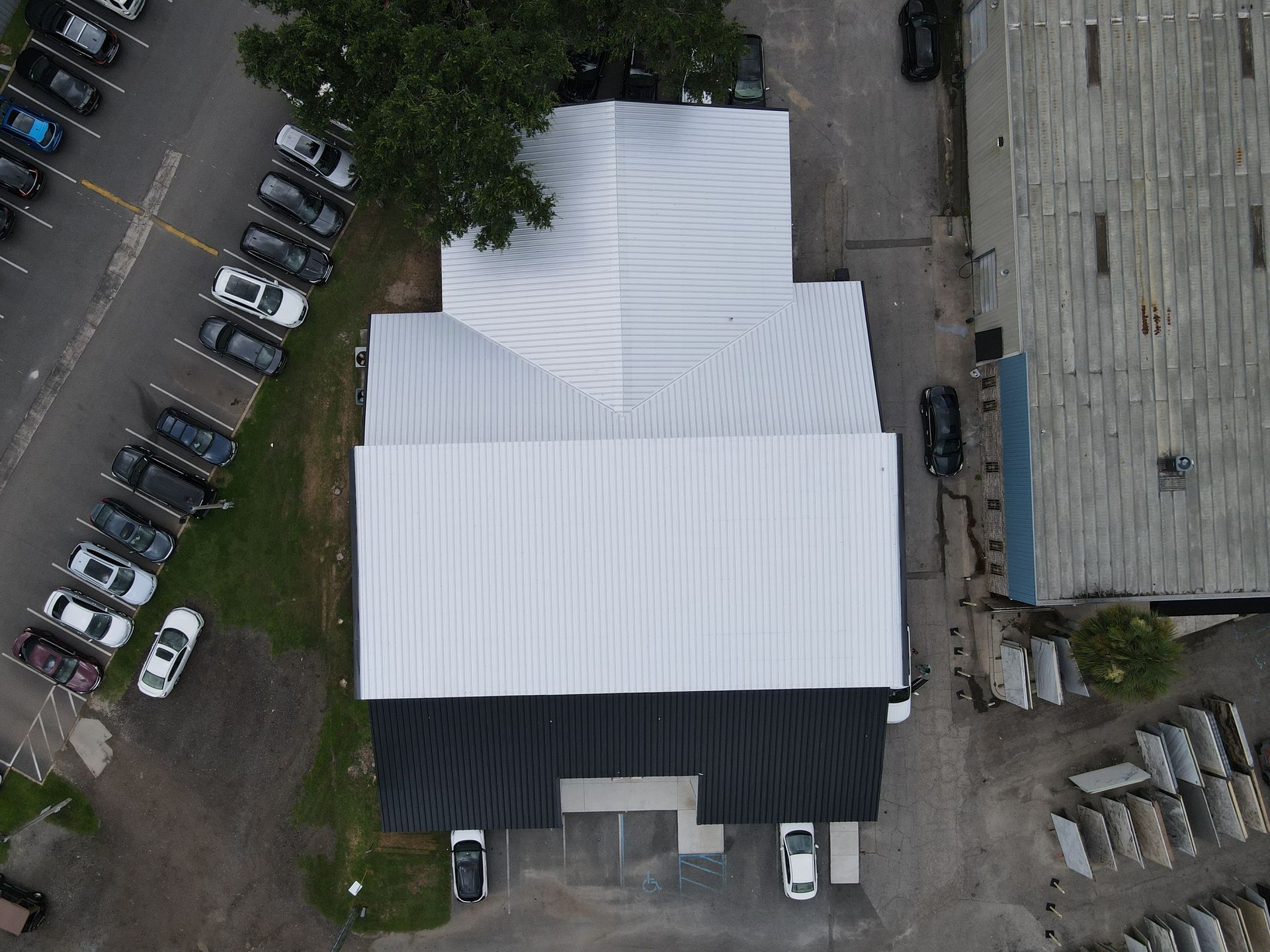 Aerial Shot of Commercial Building