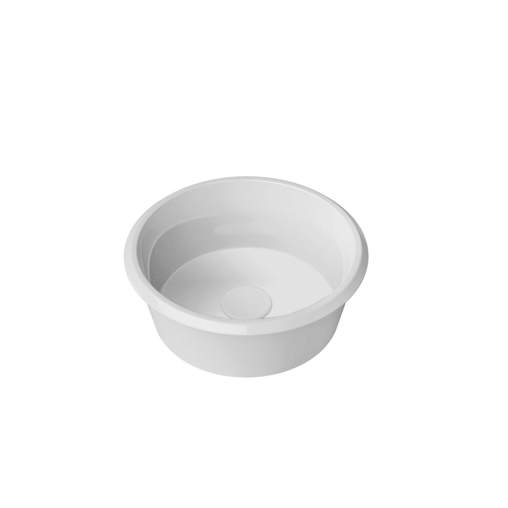 Lavandino da bagno rettangolare in ceramica bianca con rubinetto e fori di scarico.