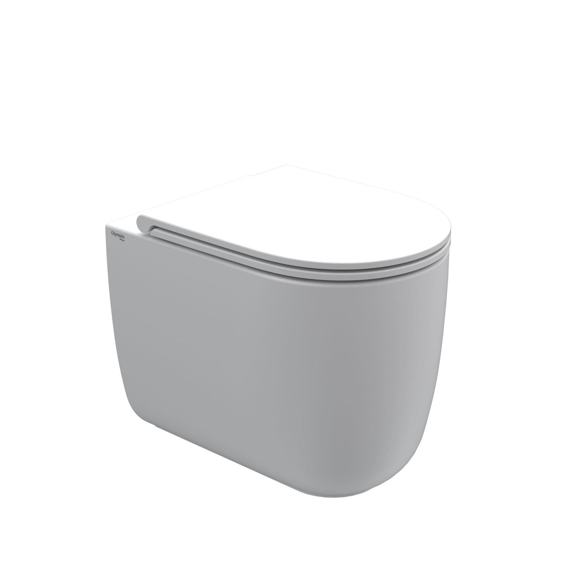 wc bianco, mostrato su sfondo bianco.