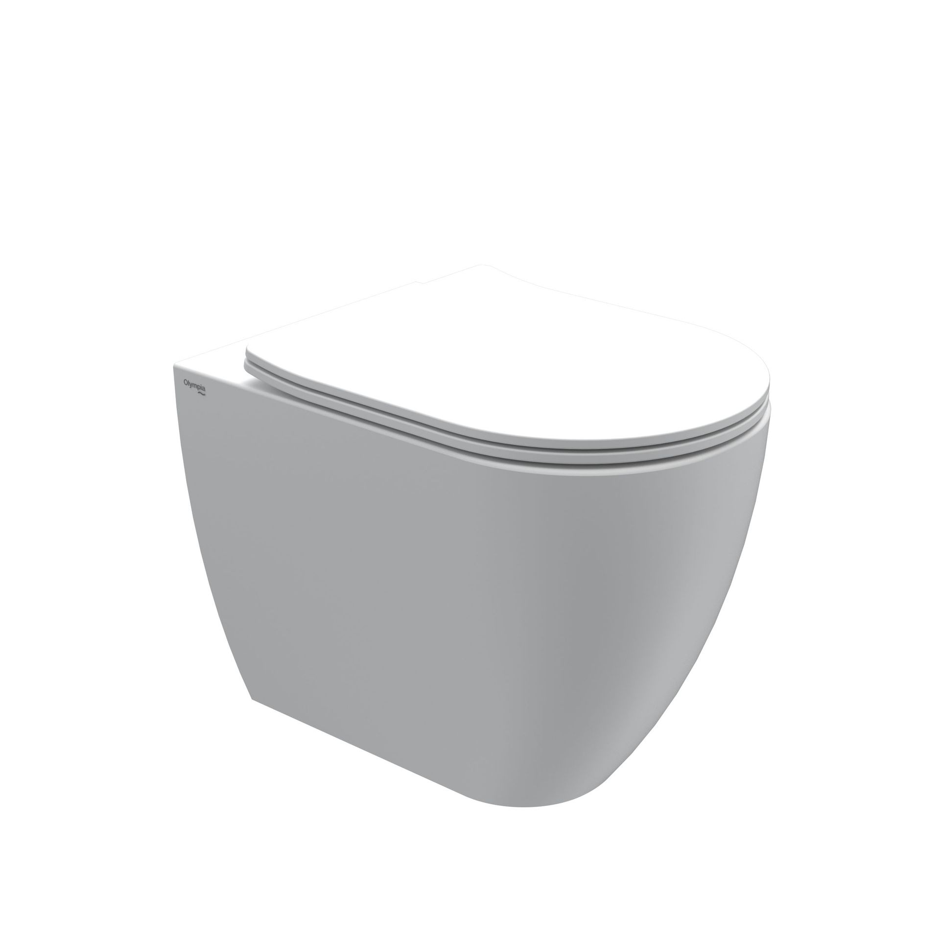 wc bianco su sfondo neutro