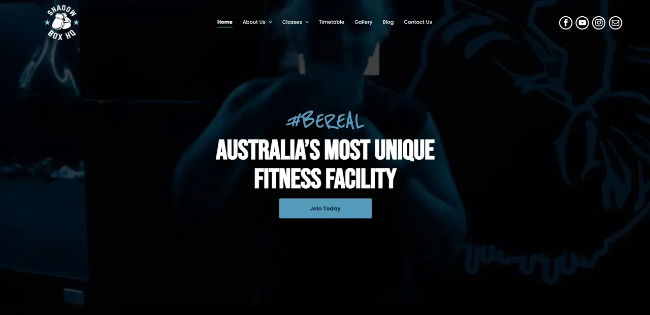 A website for australia 's most unique fitness facility