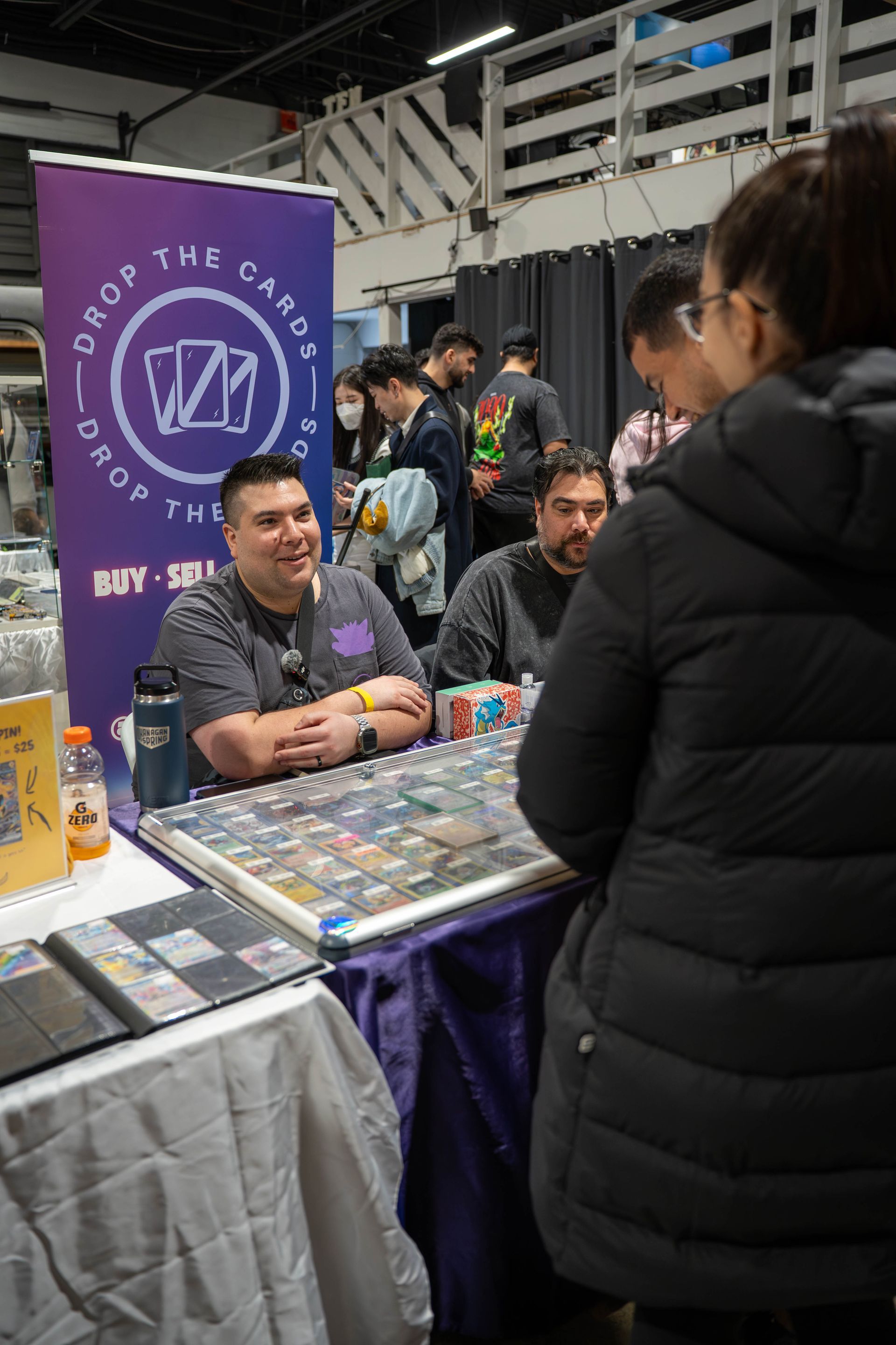 vendors selling items at nextgen card show