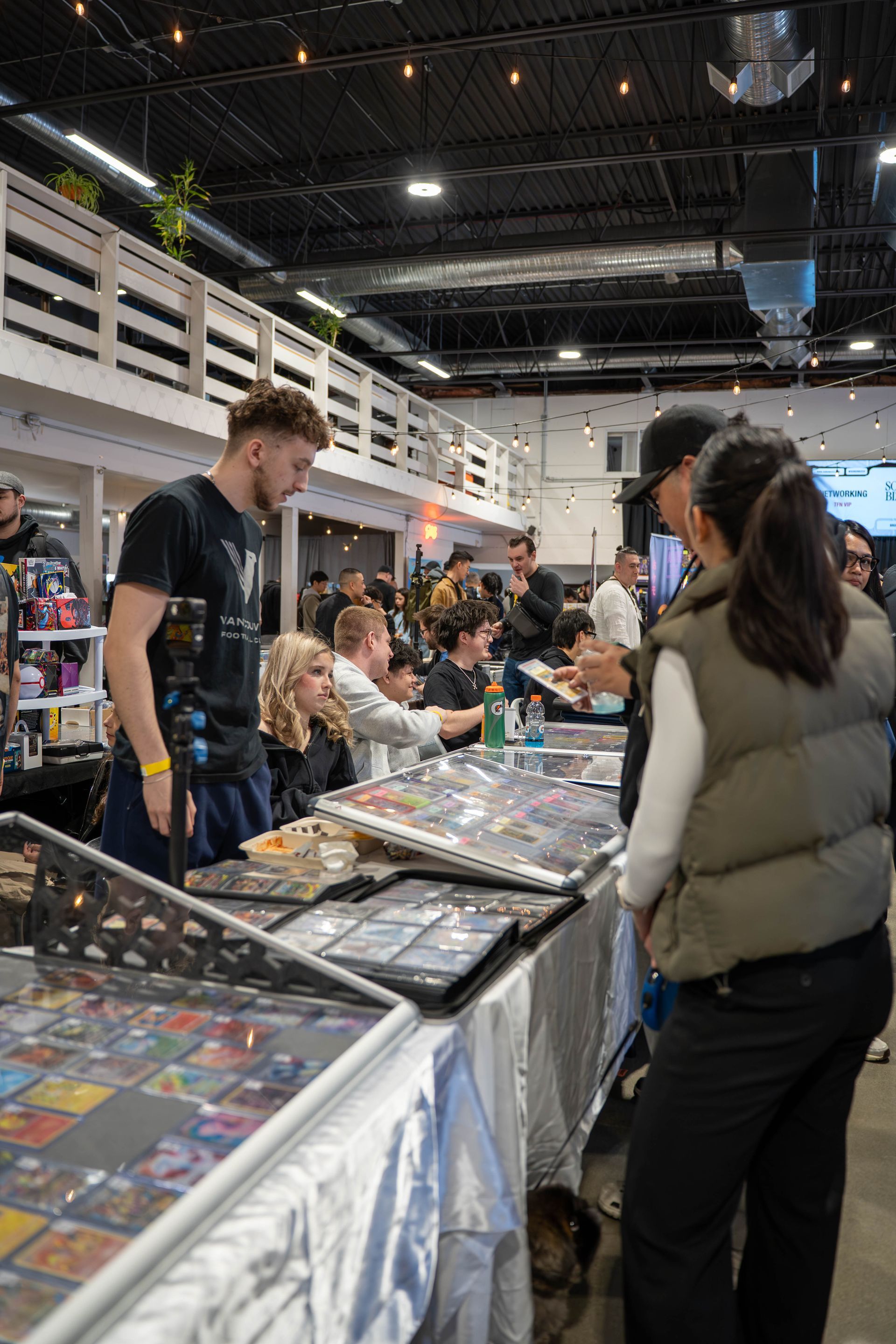 vendors selling items at nextgen card show