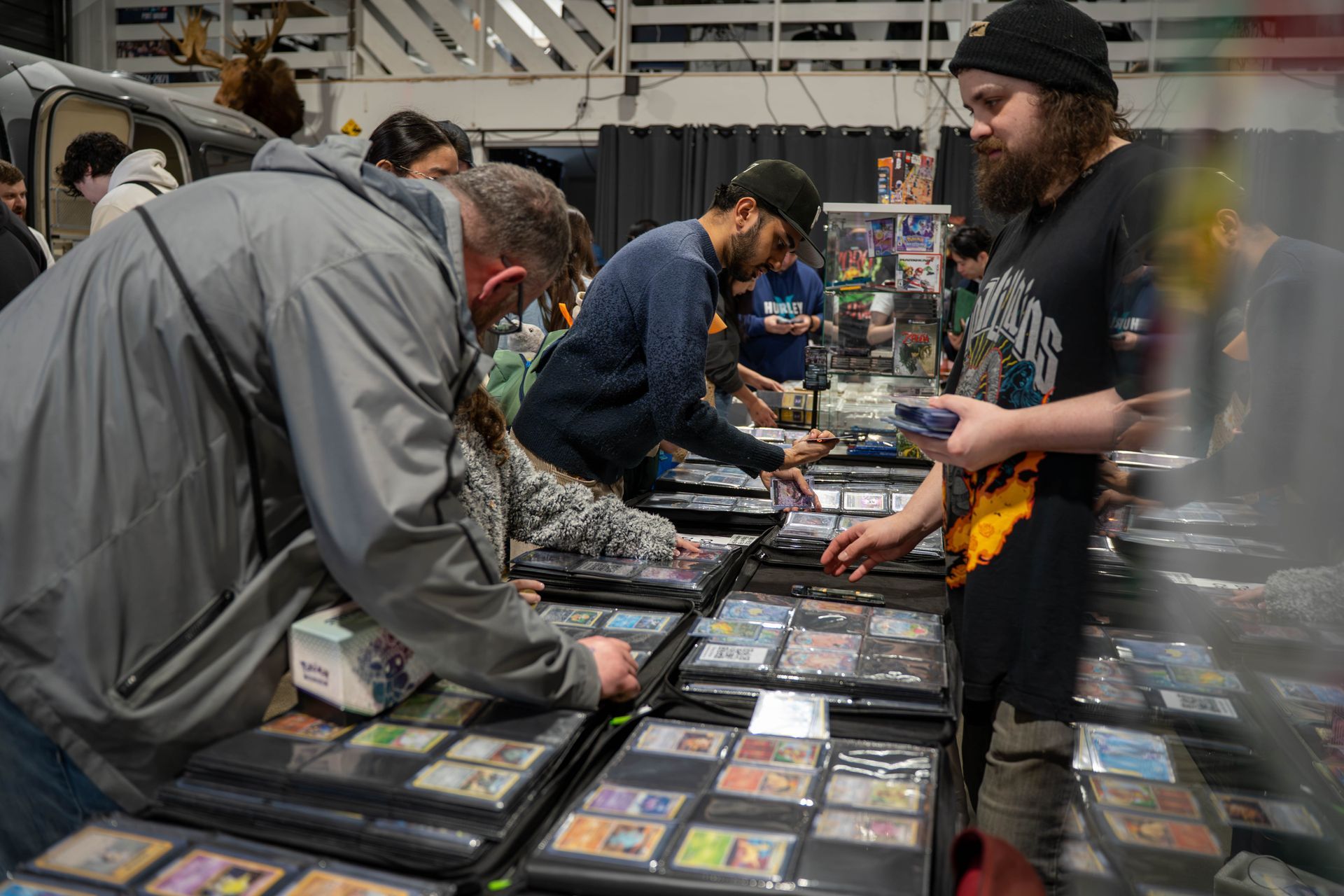 vendors selling items at nextgen card show