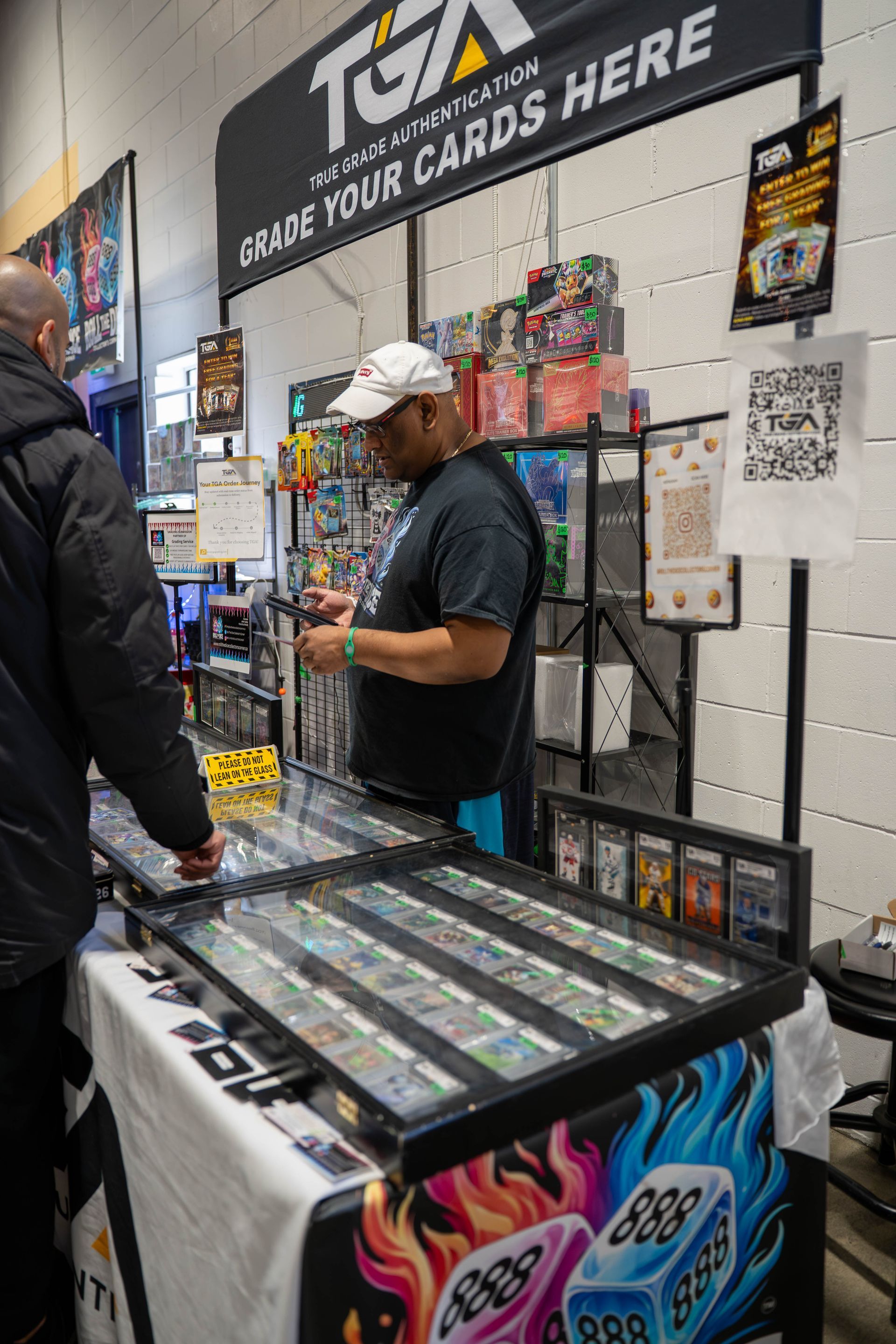 vendors selling items at nextgen card show