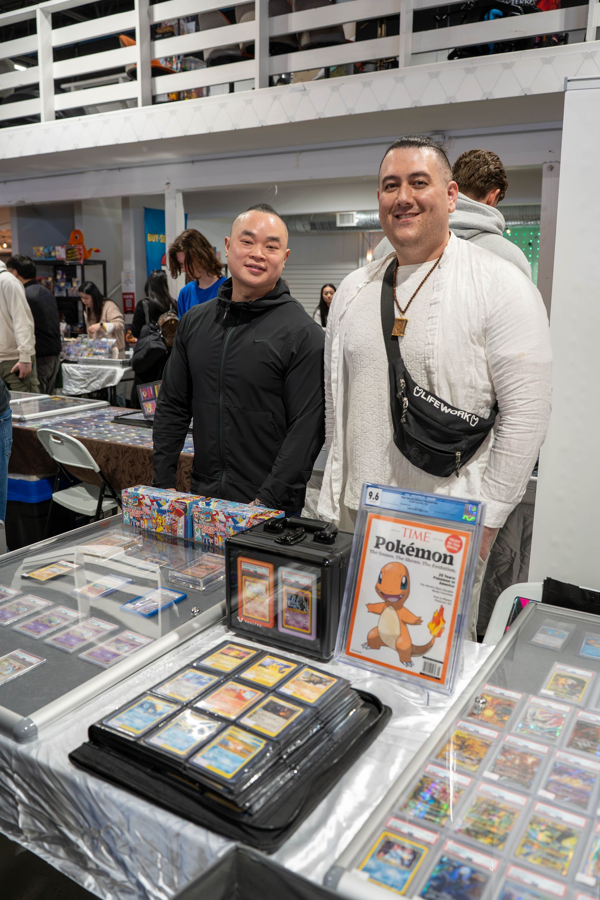 vendors selling items at nextgen card show