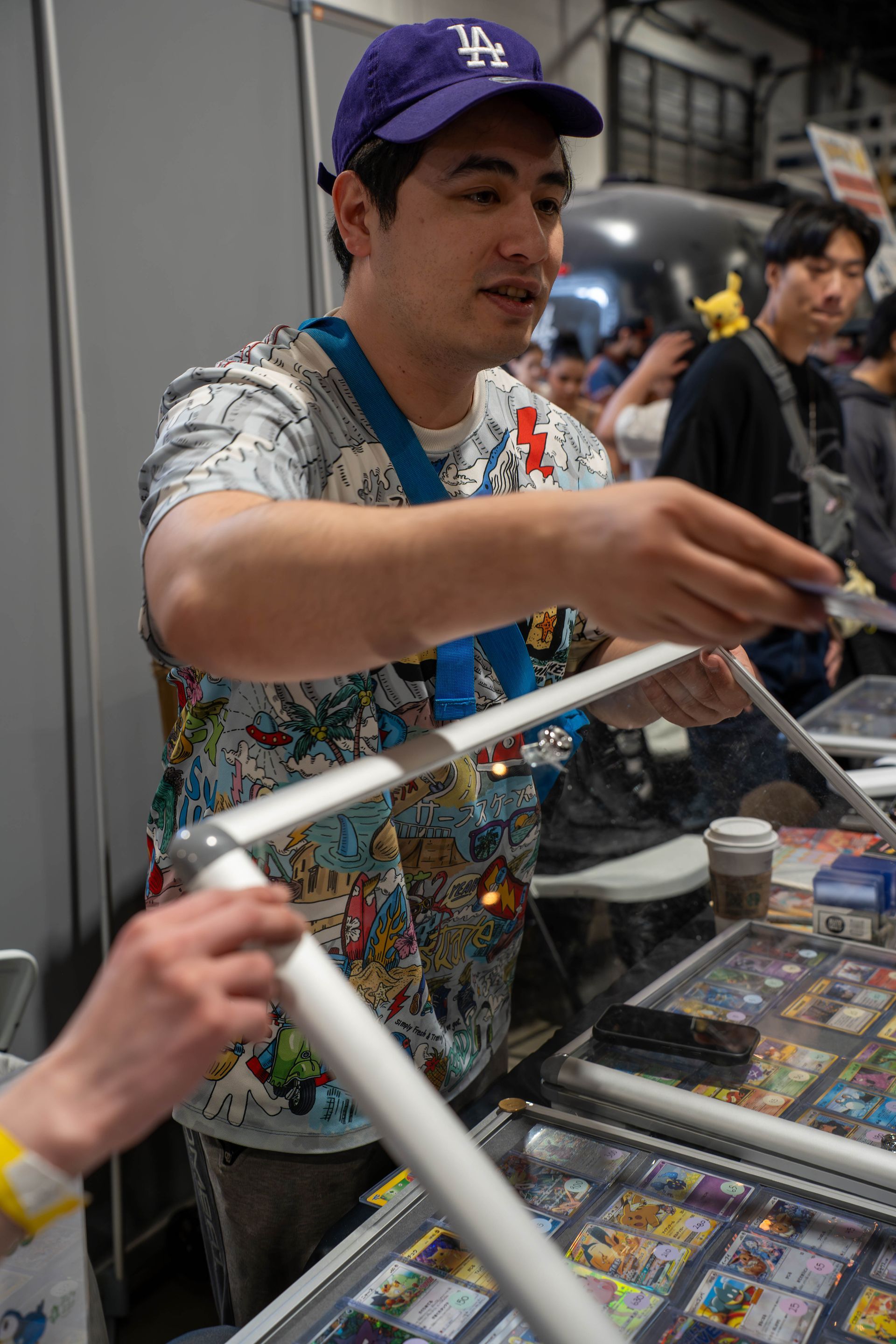 vendors selling items at nextgen card show