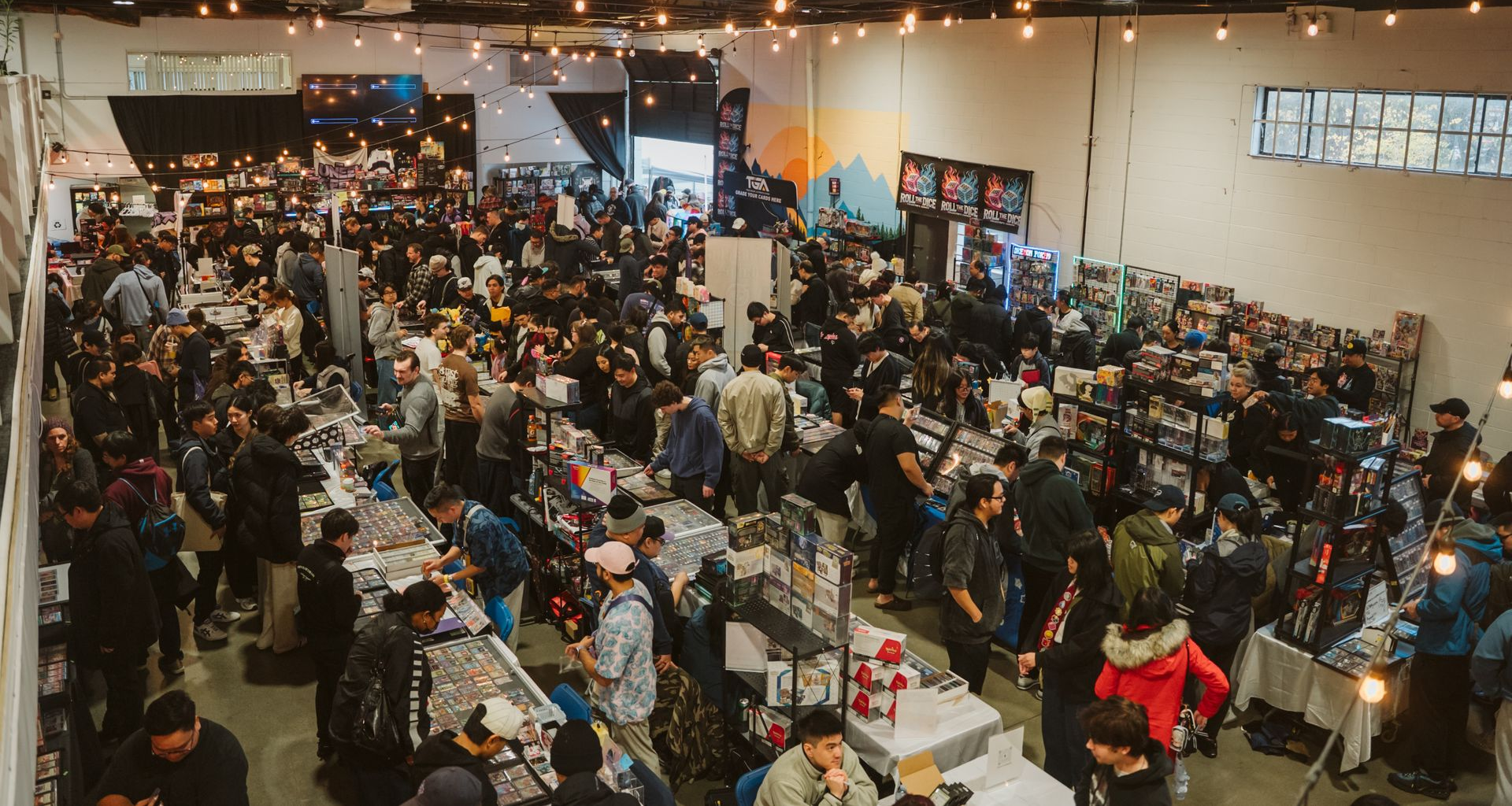 Crowd at Nextgen card show