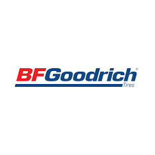 A logo for bfgoodrich tires on a white background.