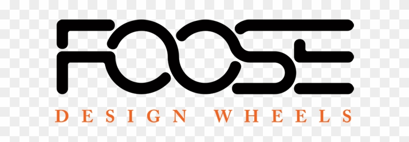 The logo for foose design wheels is black and orange on a white background.