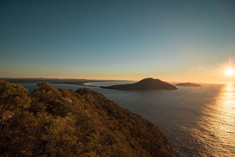 Scenic Ocean Coast with Majestic Mountains - Port Stephans NSW