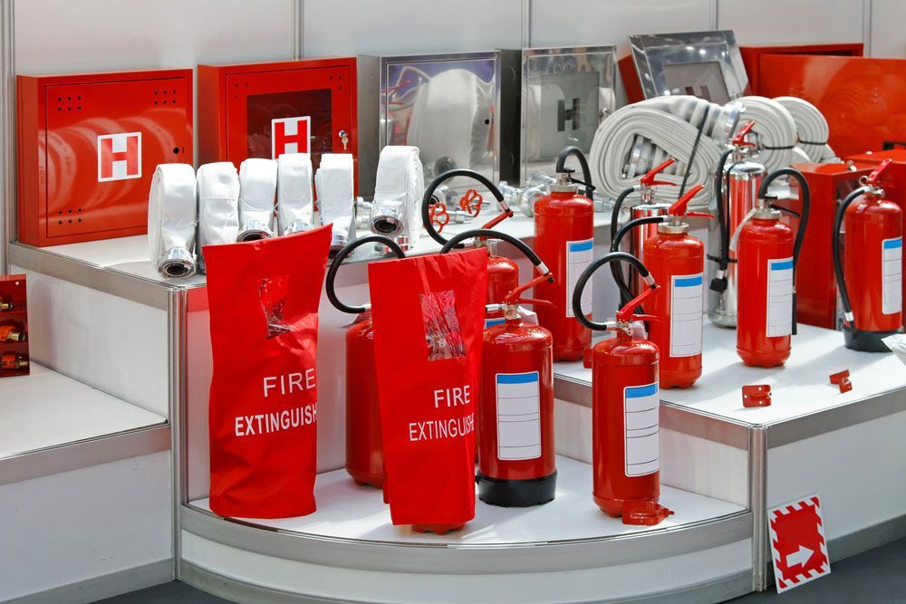 Display of Fire Extinguishers and Hose in Store - Dubbo NSW