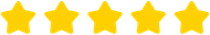 A row of yellow arrows on a white background.