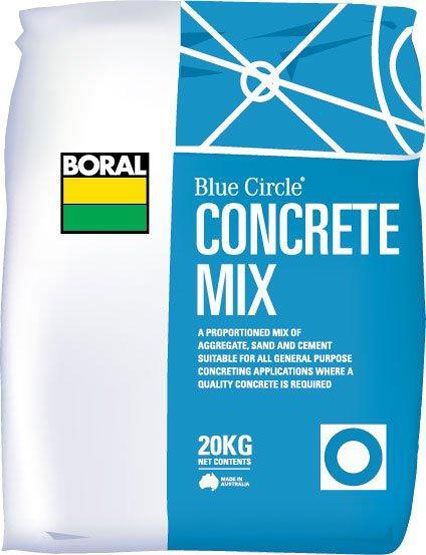 A Bag Of Blue Circle Quick Set Concrete — Pigot's Midwestern Mini Mix In Orange, NSW