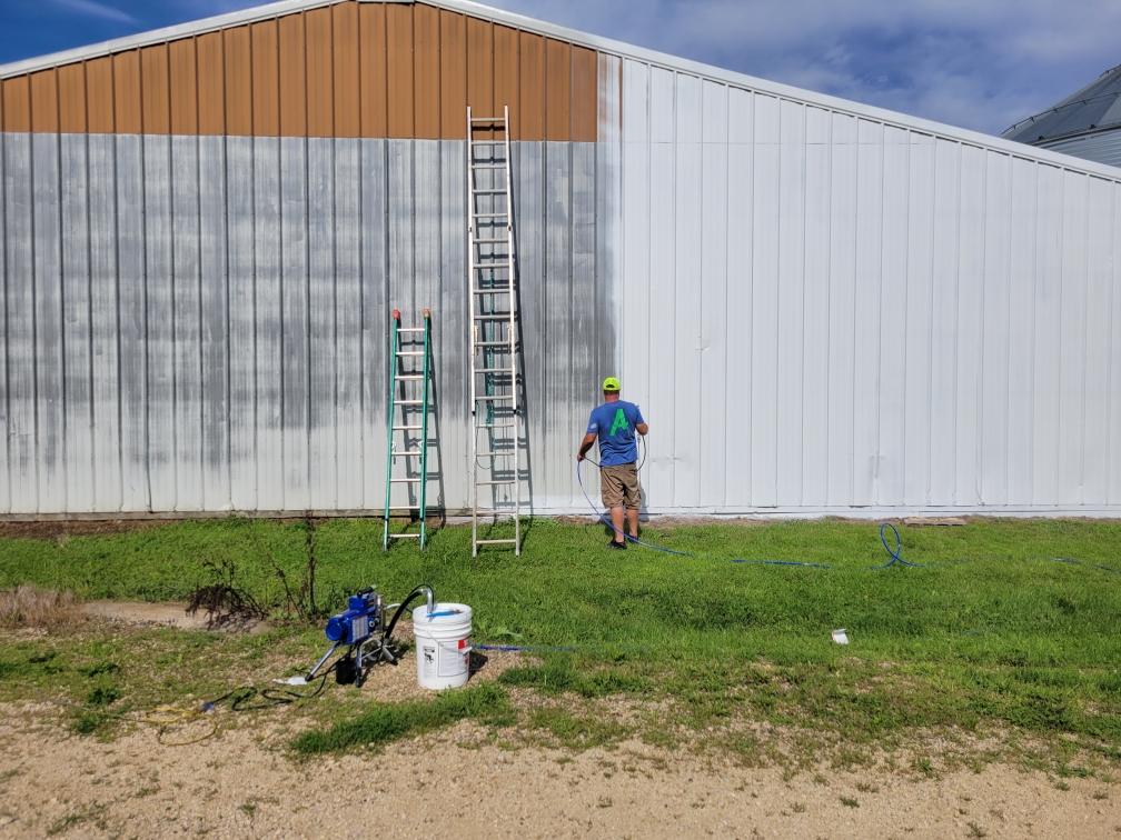 Painting Exterior Wall With Brush | Holmen, Wisconsin | A + Property Solutions Painting Exterior Wall With Brush | Holmen, Wisconsin | A + Property Solutions