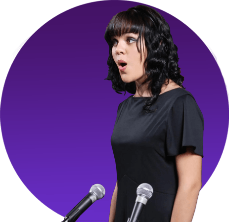 Woman Wearing Black Singing — Dubuque, IA — Master's Image Woman Wearing Black Singing — Dubuque, IA — Master's Image