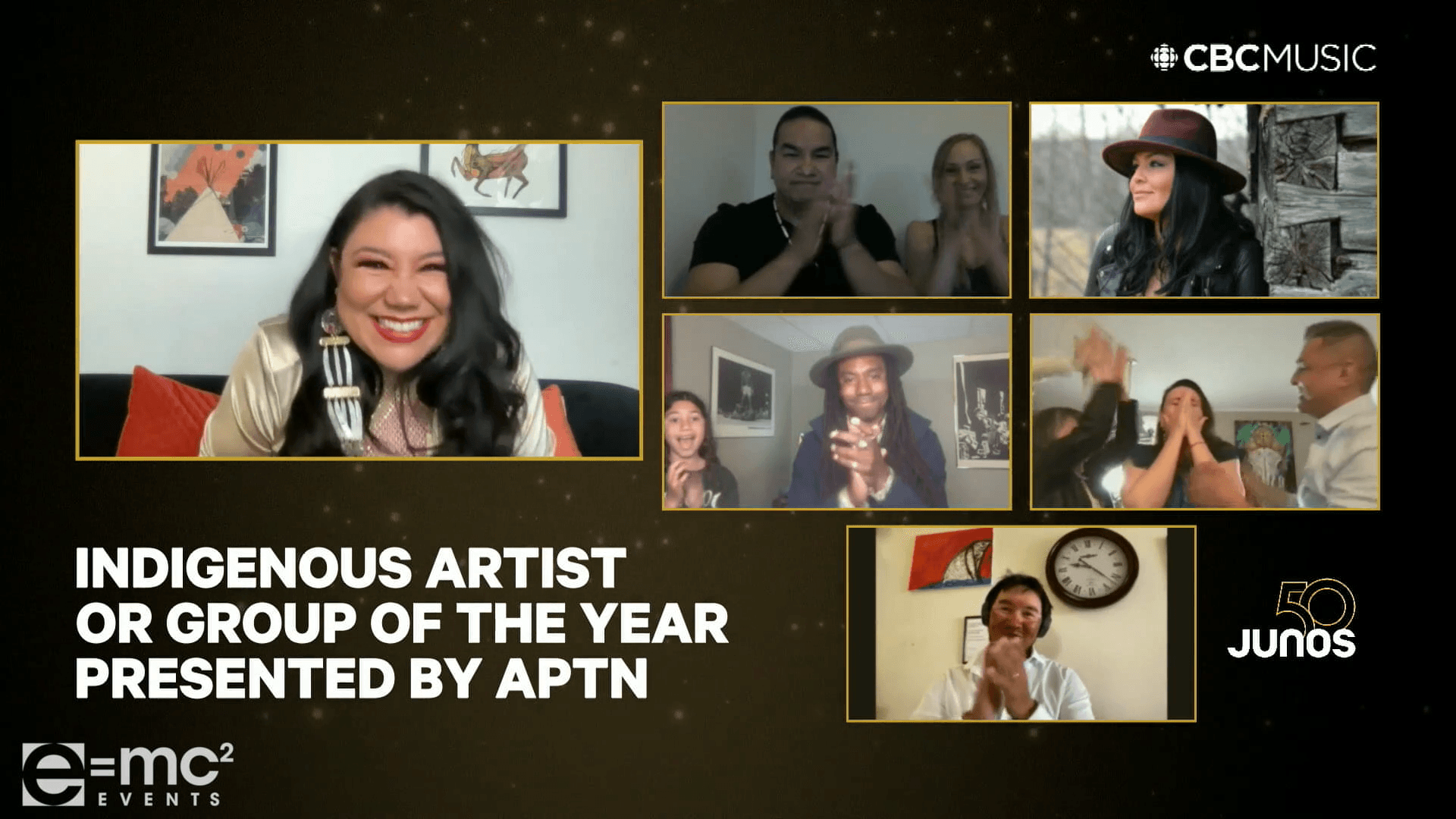 Indigenous artist or group of the year presented by aptn