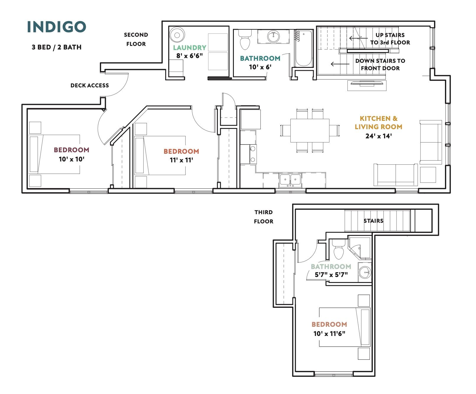 A floor plan of a house with the word indigo on it.