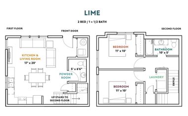 A black and white floor plan of a house with the word lime on it.