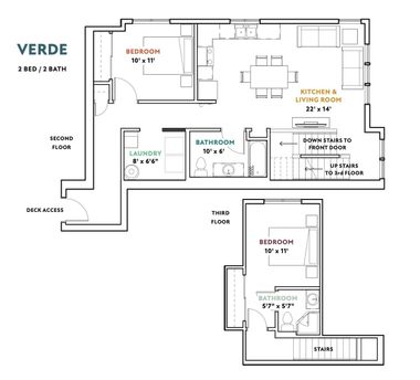 A black and white floor plan of a house.