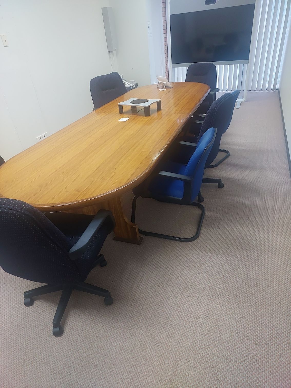 A Conference Room with Long Wooden Table — Pristine Cleaning Bundaberg In Kalkie, QLD