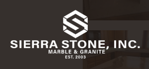 A logo for sierra stone inc. marble and granite