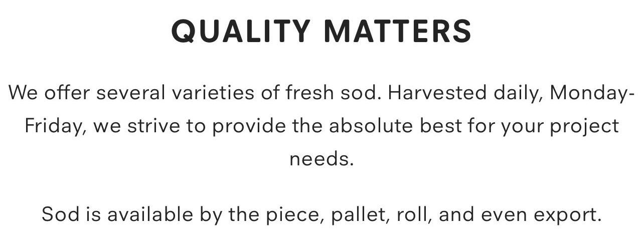 Quality Matters Quality Matters