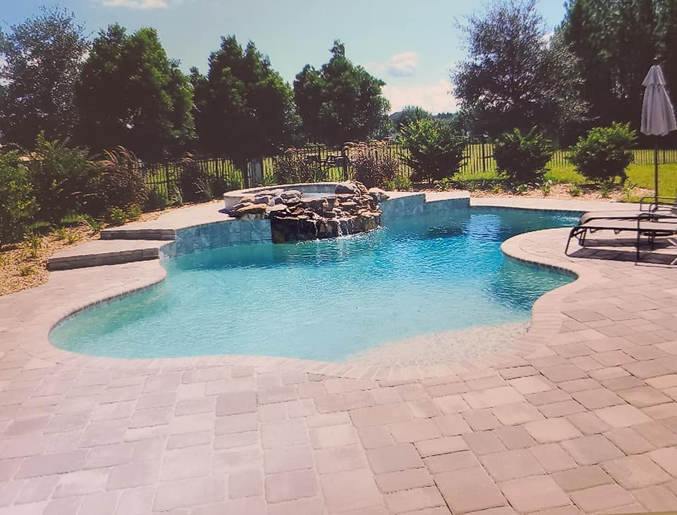 Pool with curve shape — Orange Park, FL — Stanley Pools, Inc.