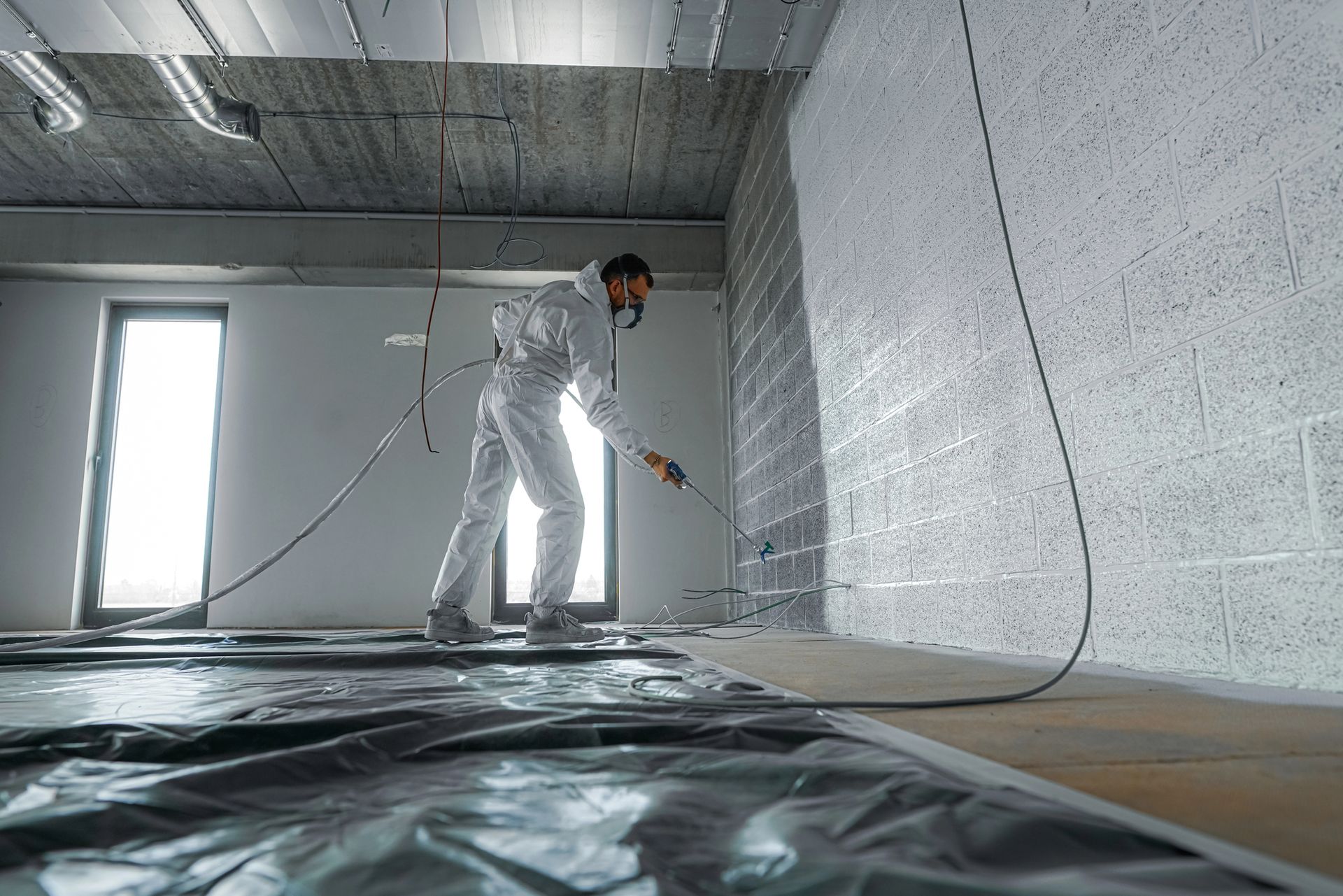 Commercial Spray Foam Painting
