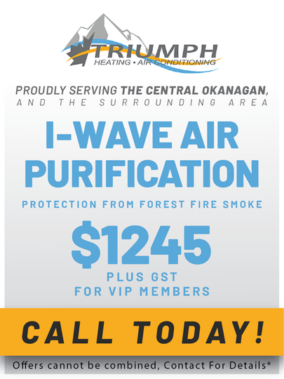 An advertisement for i-wave air purification for vip members