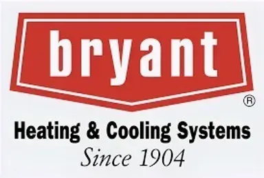 The logo for bryant heating and cooling systems since 1904