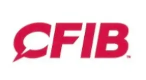 A red cfib logo on a white background