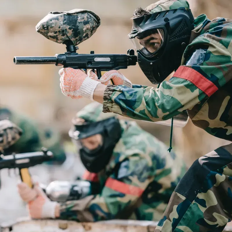 Paintball Action Shot