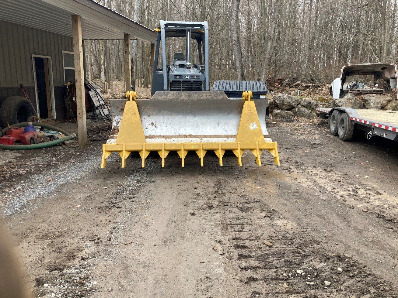 Bulldozer Root Rake