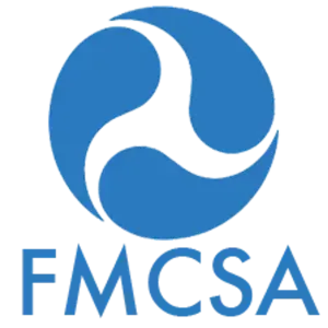 FMCSA logo with blue circular emblem and text on white background