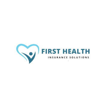 First Health Insurance Solutions logo with a blue heart and person icon on a white background