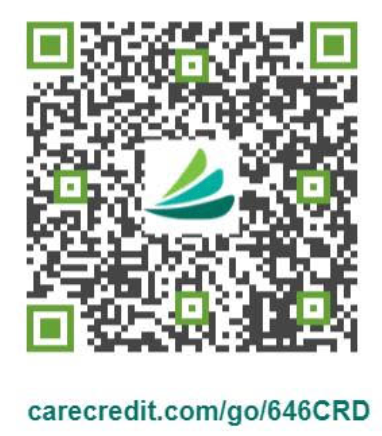A qr code for carecredit.com/go/646crd