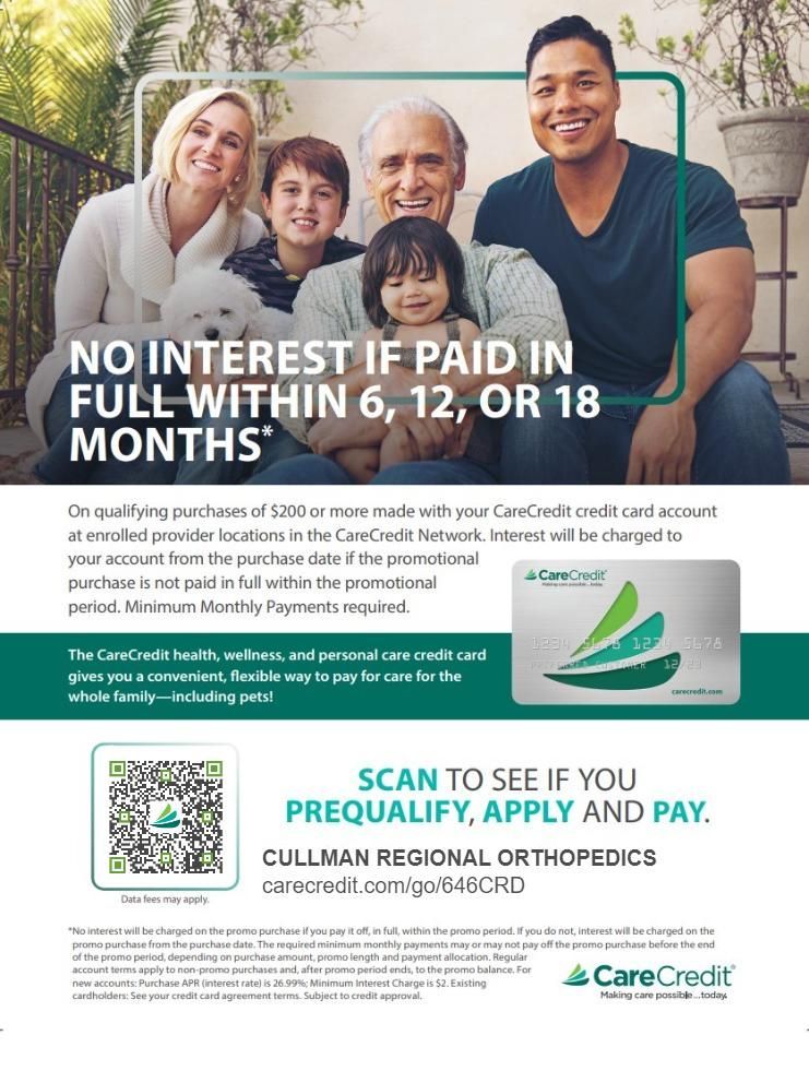 There is no interest if paid in full within 6 , 12 , or 18 months.
