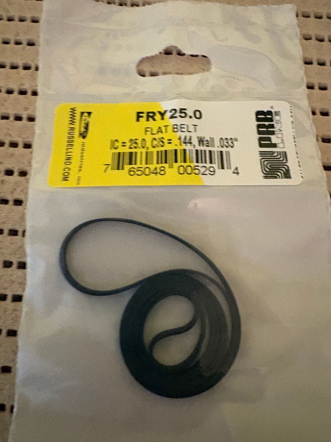 Rotel RP1100, RP2500, RP100, RP1300 replacement turntable belt
