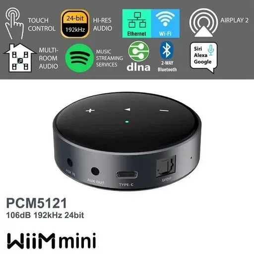 WiiM Mini AirPlay2 Wireless Audio Streamer