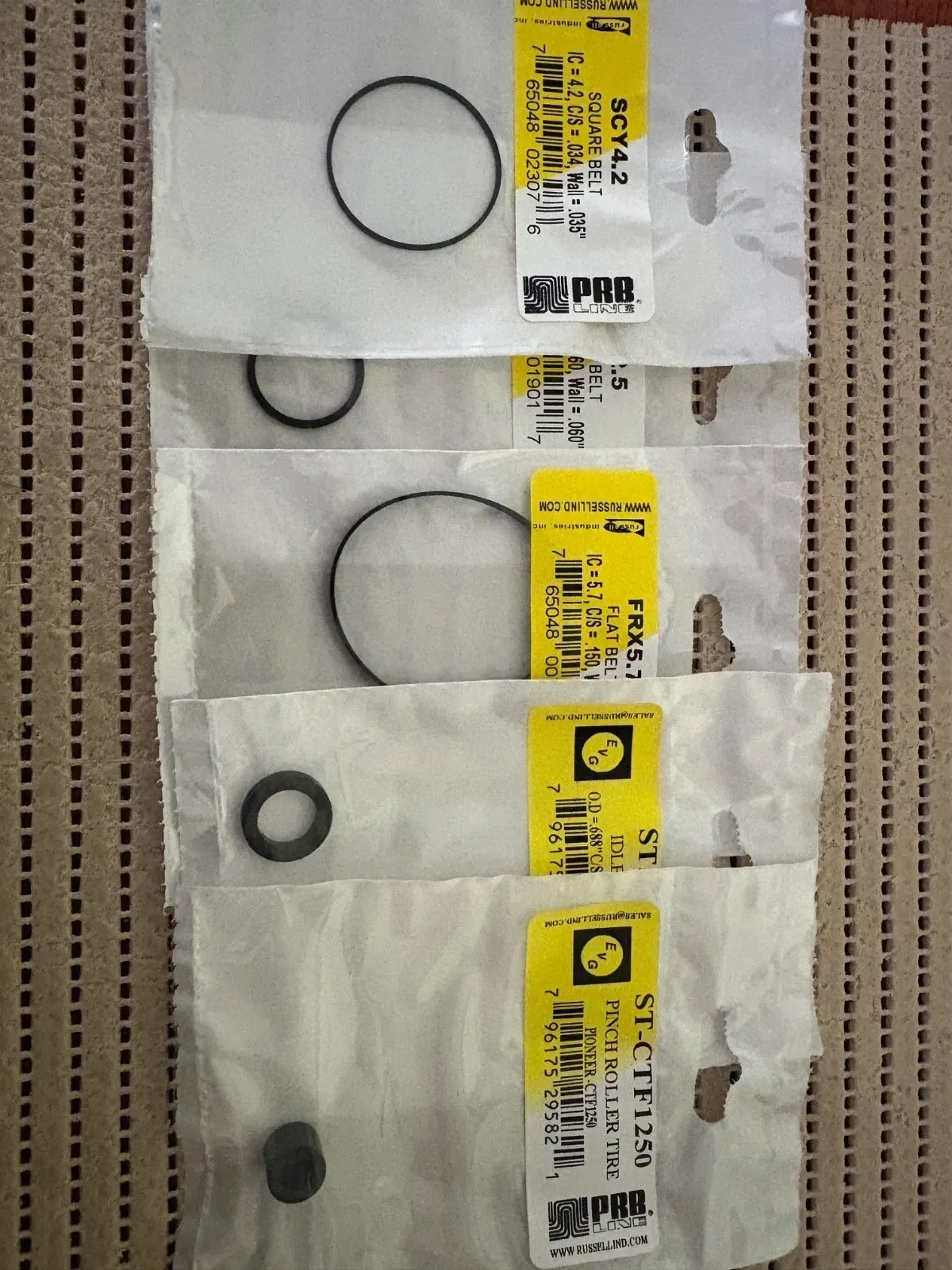 PIONEER CT-F1250 cassette deck Belt Set + idler tyre + pinch roller tyre