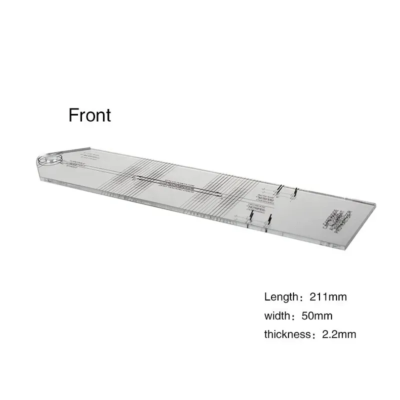 Phono Cartridge Alignment protractor (Mirror Backed)