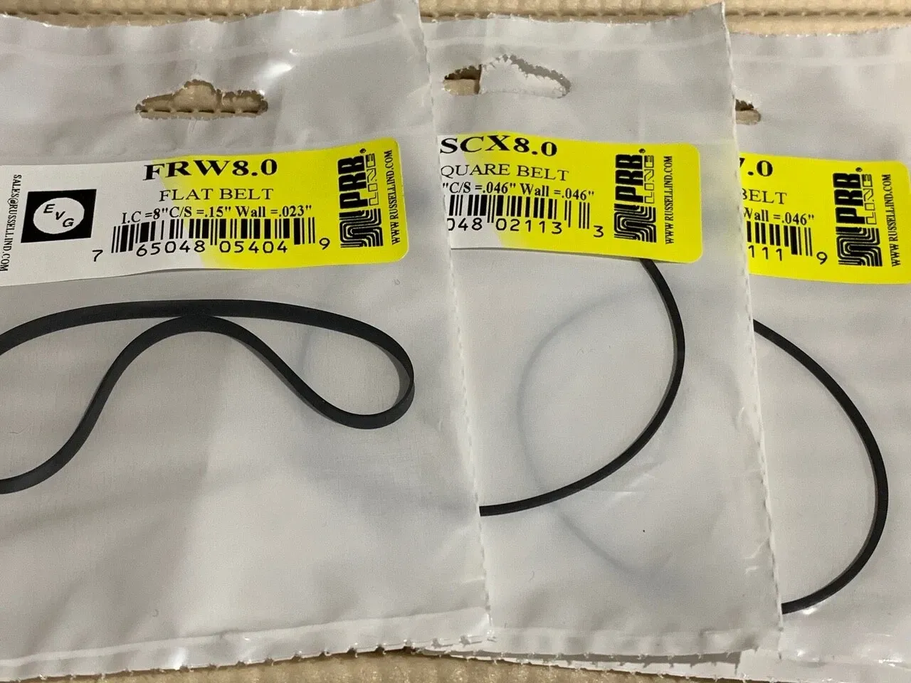 TEAC A-103, 105, 106, 107, 108, 109, 124 Cassette Deck Belt Set