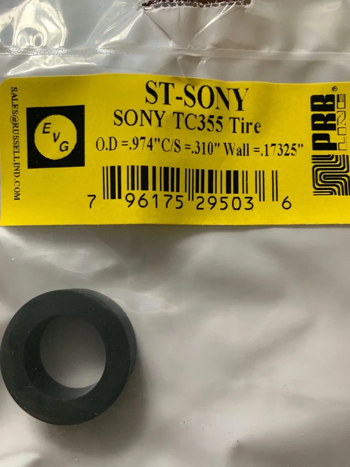 Sony Recorders reel-to-reel replacement pinch roller tyre  See List