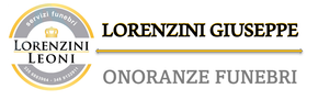 ONORANZE FUNEBRI in dark blue text.