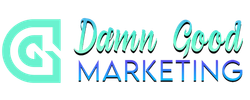 damn good marketing logo